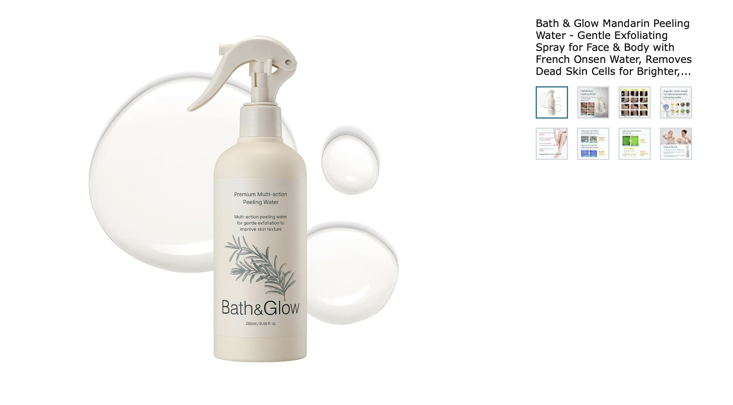 Bath and Glow Mandarin Peeling Water